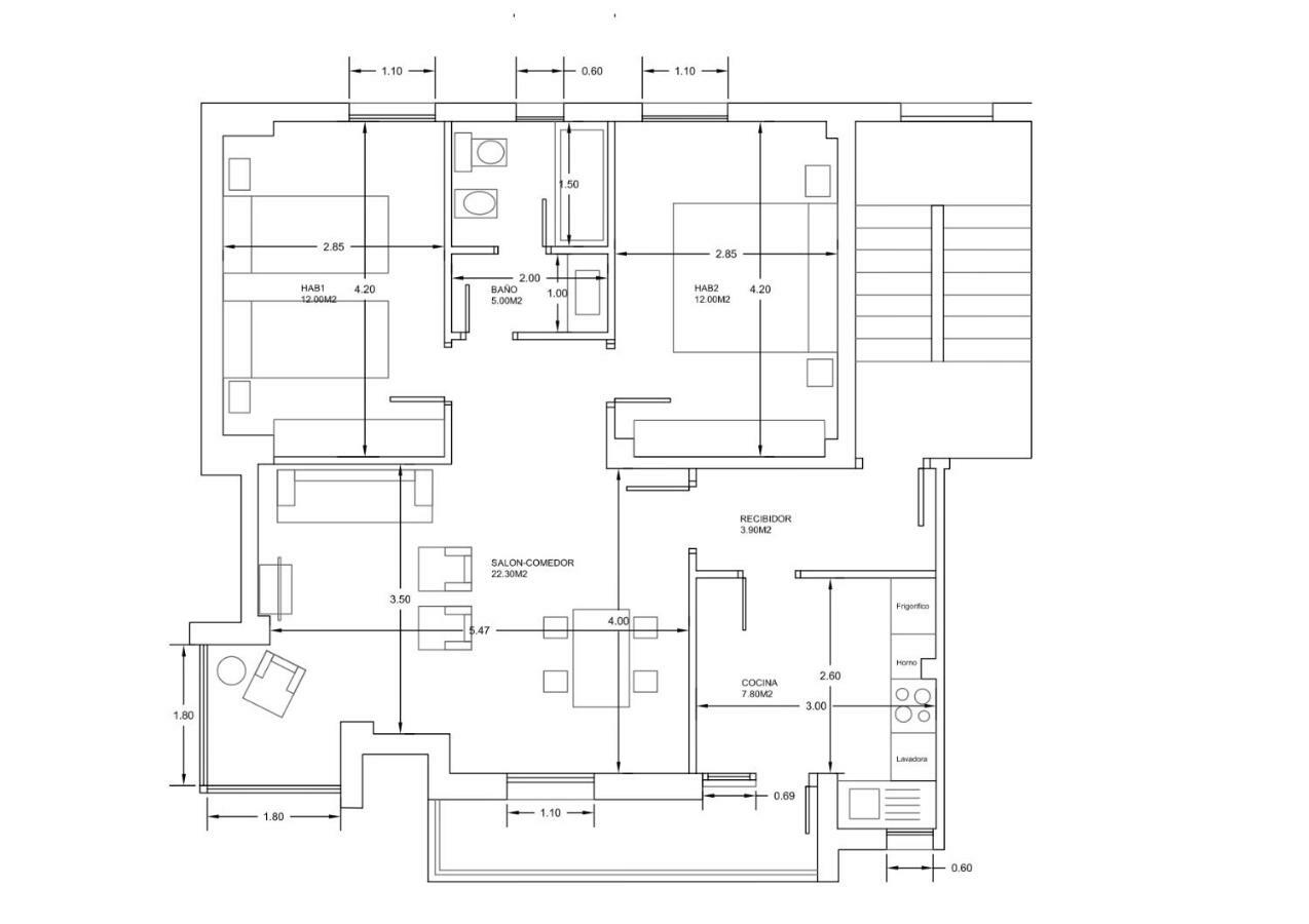 Centrico Y Acogedor Apartment Comillas Bagian luar foto